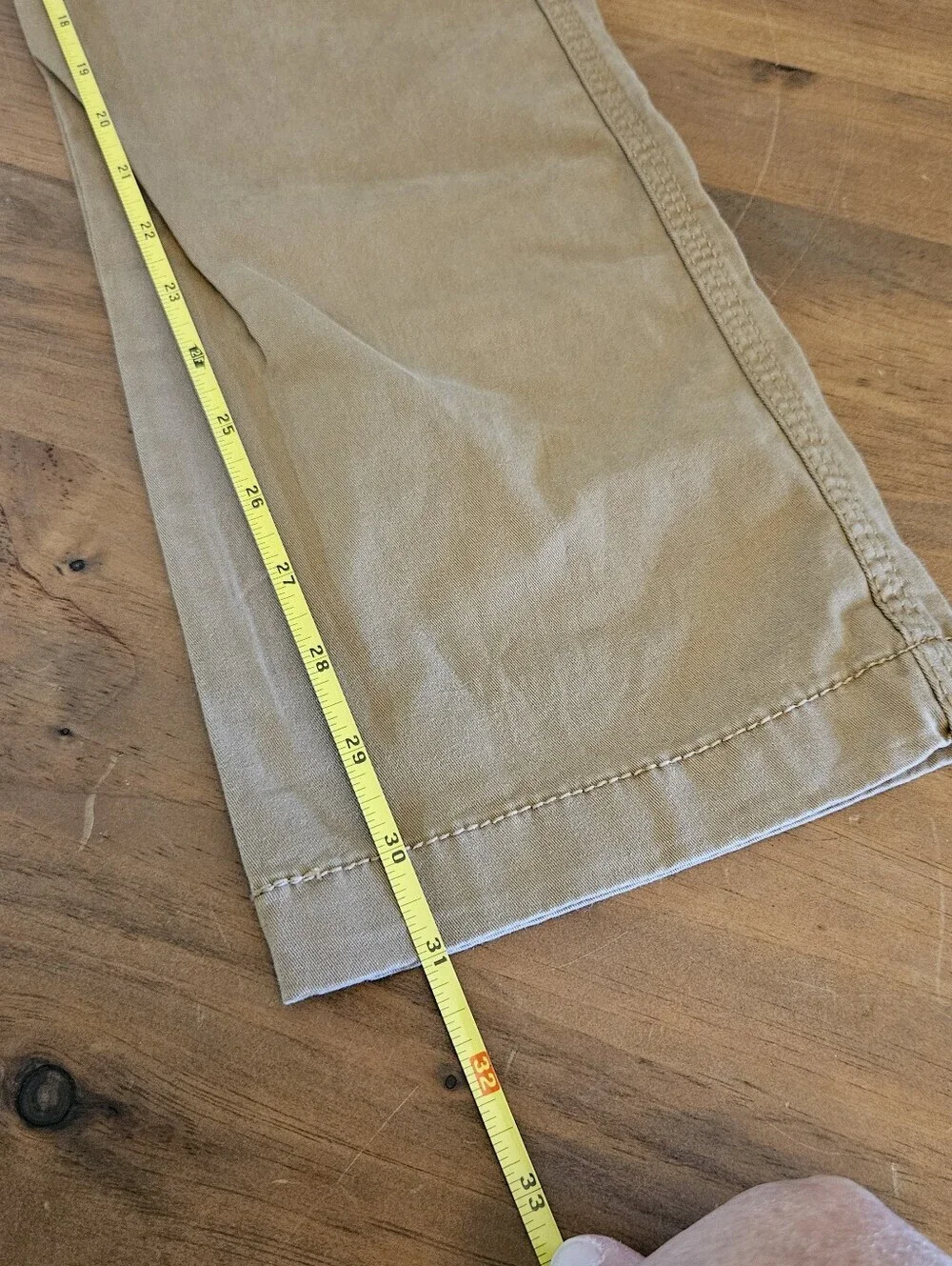 Goodfellow Khaki Cargo Pants Tan Size 30x32